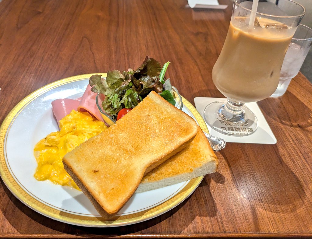 tyus_mas's tweet photo. 名古屋ソロ出張中なのでモーニングきた☀ https://t.co/628BmGictK