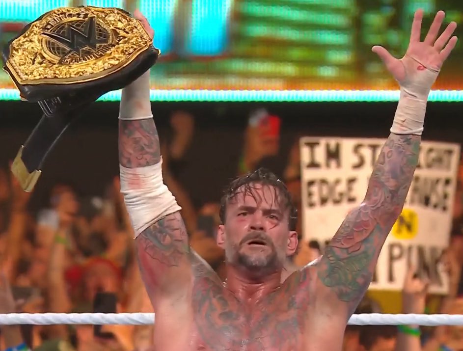 WrestleOps's tweet image. CM Punk’s reign as World Heavyweight Champion lasted at around 5 minutes and 10 seconds.