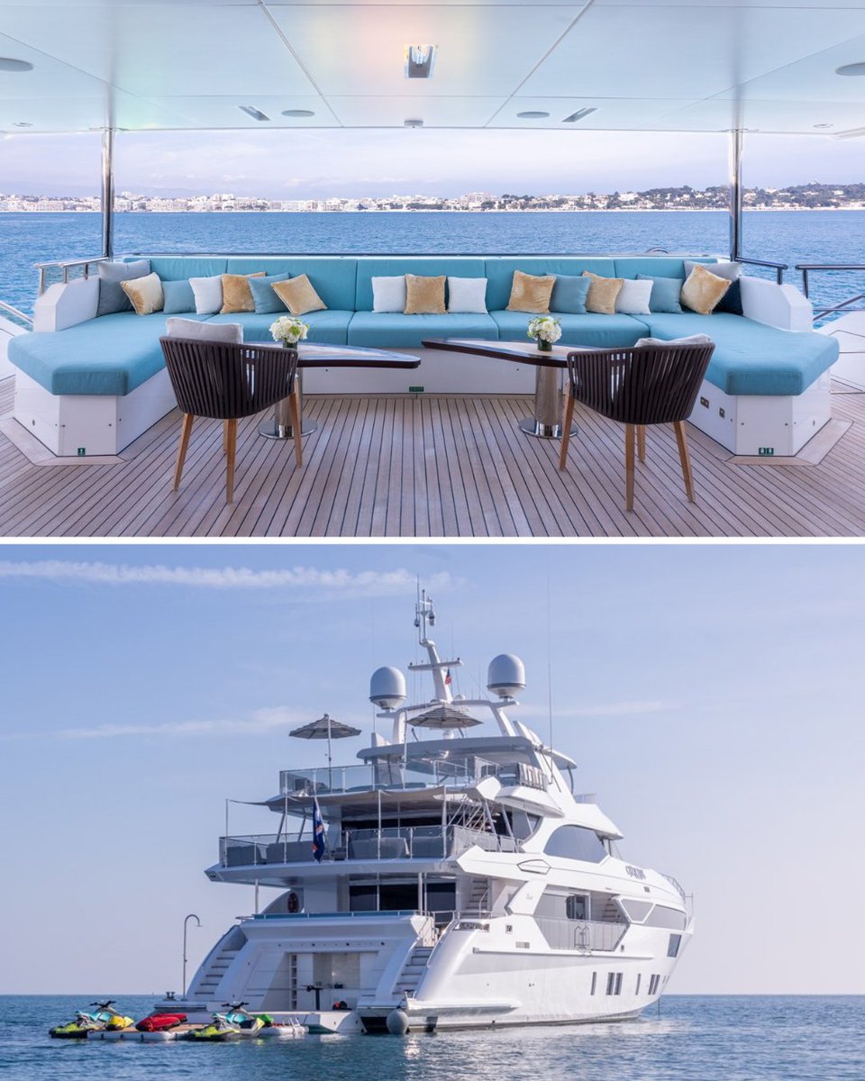 CHARADE - Sporty. Sleek. Sophisticated.

Step aboard CHARADE, a 125' (38.22m) Benetti-built beauty blending Italian flair with British refinement. Delivered in 2018 and designed by RWD, she’s perfect for intimate escapes and high-speed adventures across the Med.

✨ Sleeps 10