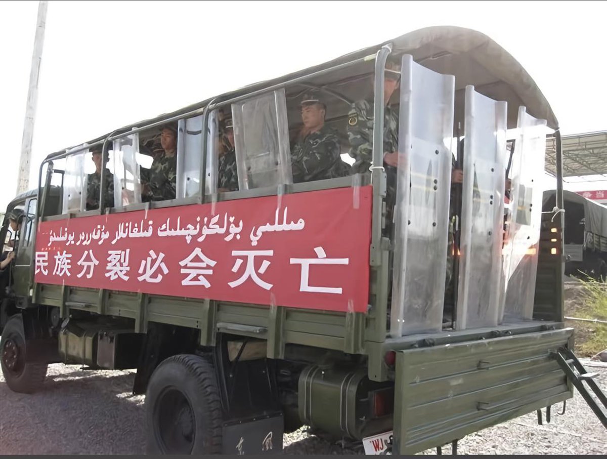 China’s threatening propaganda in the Uyghur homeland uses fear-mongering tactics to intimidate the public, declaring that “ethnic separatists will inevitably perish."
In the south, 2025. Source: China's social media.