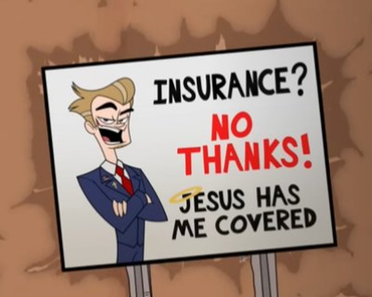 everyone is saying the insurance sign looks like vox it's making me wheeze
