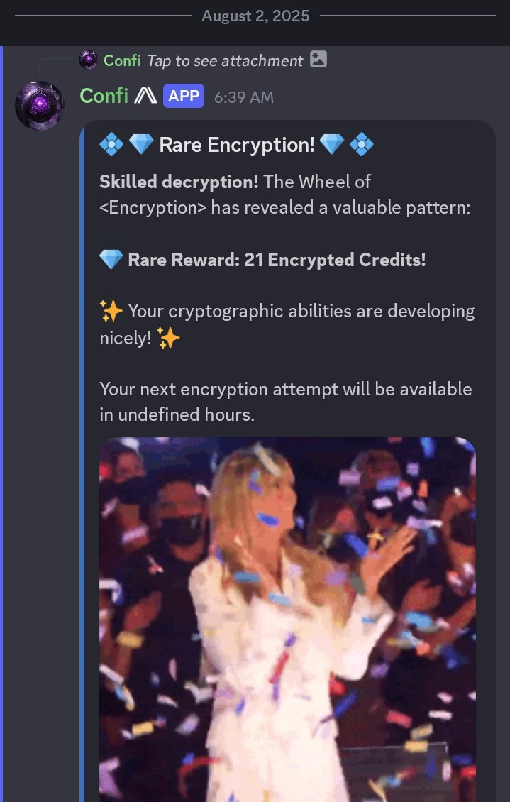 Gmpc💜☂️

Yesterday was a good day, got this from the wheel of encryption😅.

Let's see what i get today.