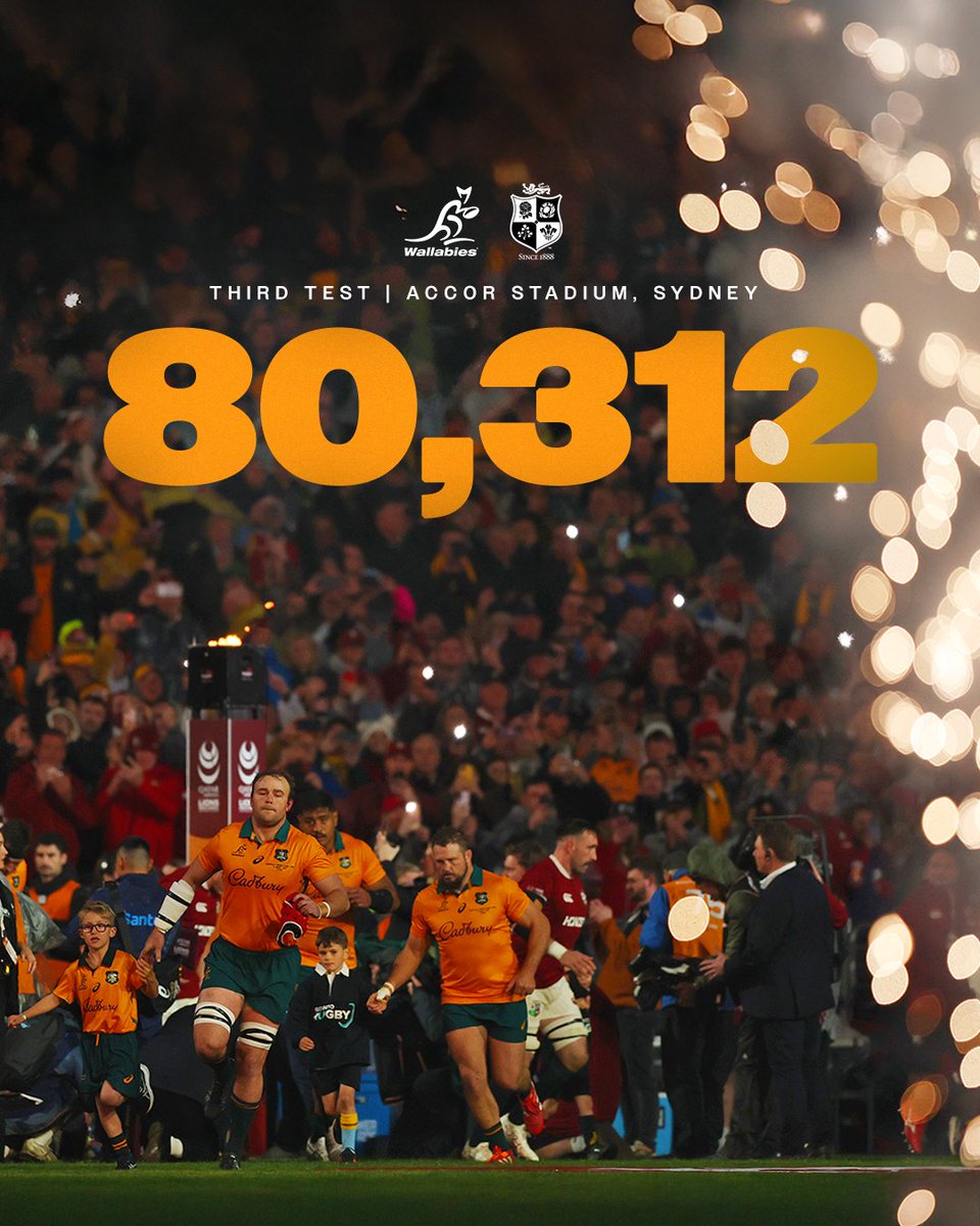 Nothing was stopping you from showing up, Sydney 🙌

#Wallabies #LionsTour2025