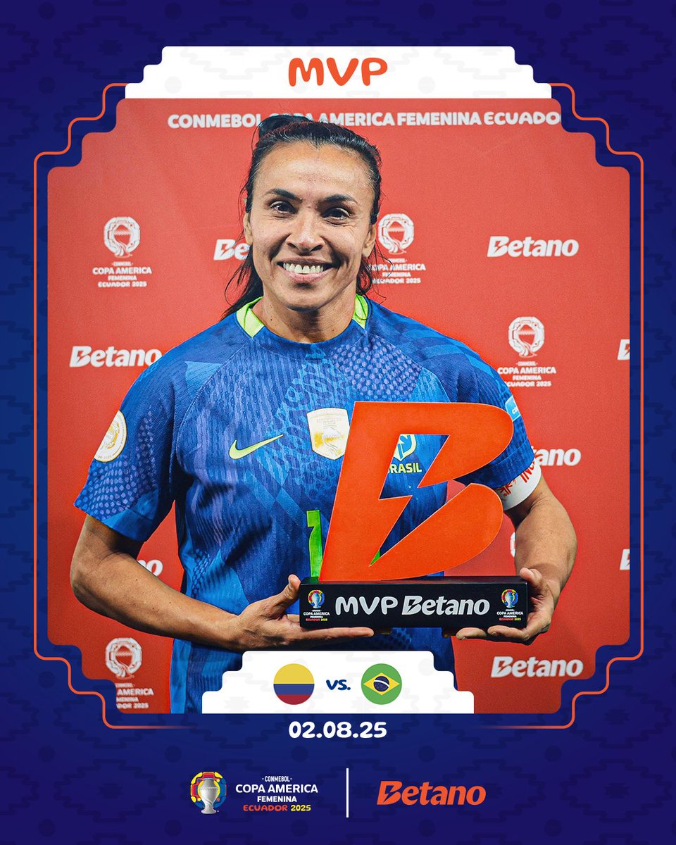 She gave Brazil life when there was no hope — and ended up lifting the trophy. No doubt about it, a total MVP.