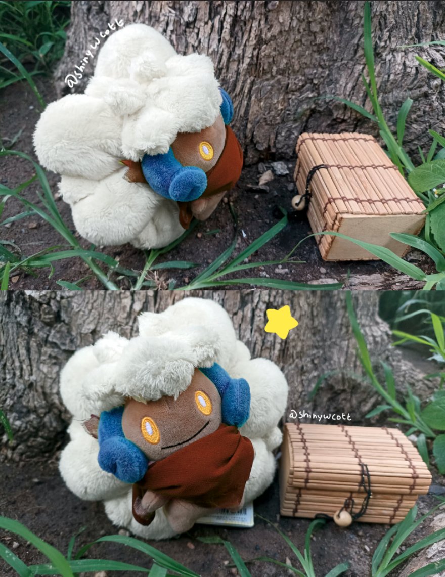 Shinywcott's tweet photo. Last #PMDDAY post!
I found a Treasure Chest!✨✨✨
#Pokemon #whimsicott #PMD https://t.co/D1KgZyvLCs