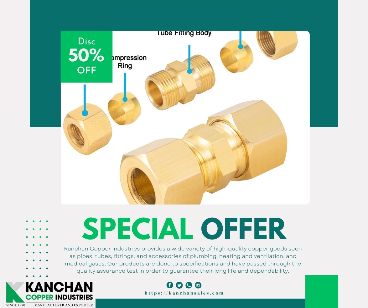 kanchansal56827's tweet image. Looking for a robust connection solution? Kanchan Copper Industries offers precision-engineered Brass Tees built for strength and reliability in every copper pipeline system. Perfect for LPG, HVAC, and plumbing.
kanchansales.com/copper-ferrule…

#BrassTee #CopperFittings #HVACComponents