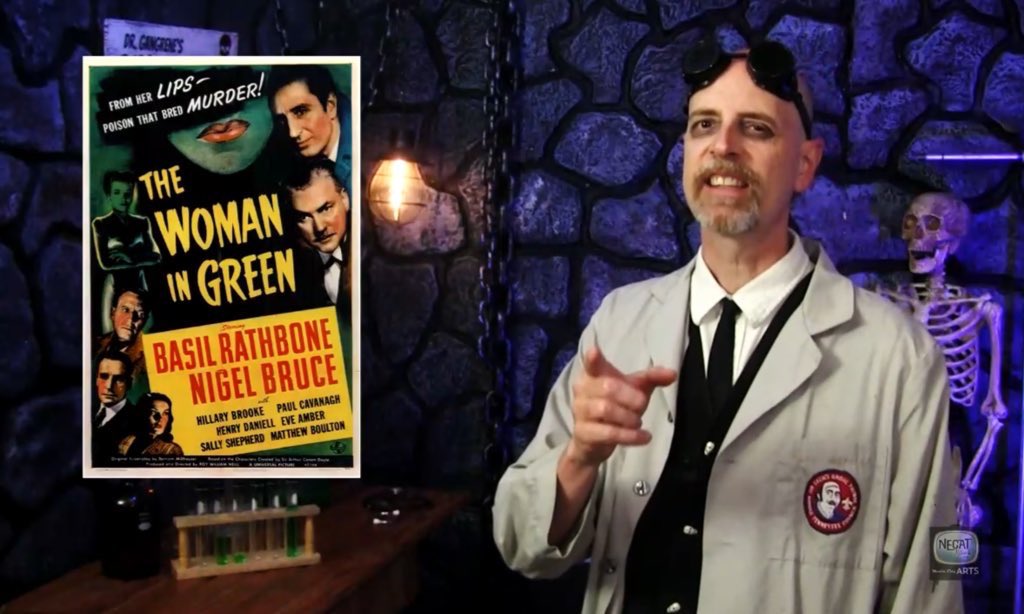 Fritz Freakenstein (@doc_freak) on Twitter photo Grab your magnifying glass, don a deerstalker cap and take a carriage ride to Shackle Island and Dr. Gangrene's Cinetarium to watch <a href="/drgangrene/">Dr. Gangrene</a> host “The Woman in Green!” (1945) at 9pm Central/10pm Eastern on Nashville's Necat CH9 necatnetwork.org/watch-tv/music…
#HorrorHost #DrGangrene Grab your magnifying glass, don a deerstalker cap and take a carriage ride to Shackle Island and Dr. Gangrene's Cinetarium to watch <a href="/drgangrene/">Dr. Gangrene</a> host “The Woman in Green!” (1945) at 9pm Central/10pm Eastern on Nashville's Necat CH9 necatnetwork.org/watch-tv/music…
#HorrorHost #DrGangrene