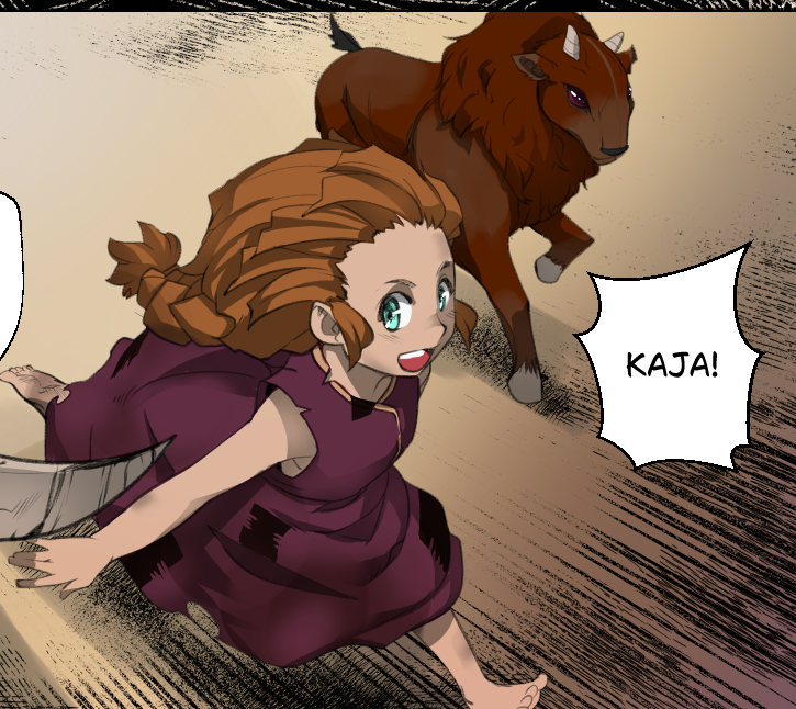 Smol Kaja is now in glorious, living color! 

Thank you all for being so patient, but the first update of HTL3 is very close now!