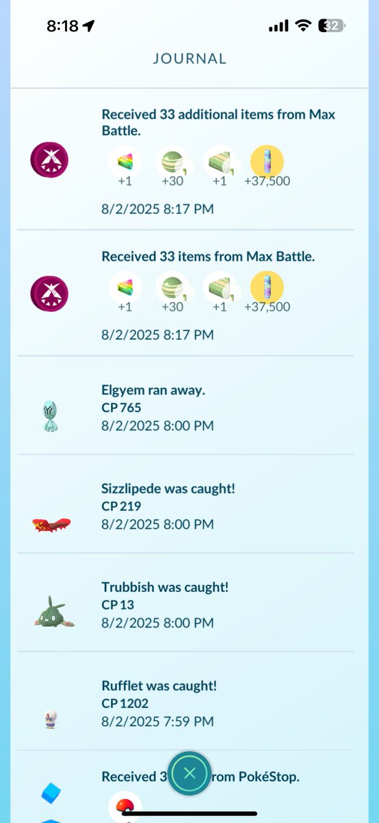 DaRealRyanMB's tweet photo. @NianticHelp completely got burned in my first remote GMax Butterfree battle. Got the rewards (x2) but no encounter screen. Before the I could take a screenshot the game crashed. When I reloaded the game the raid was gone. https://t.co/nsi6cDmYGX