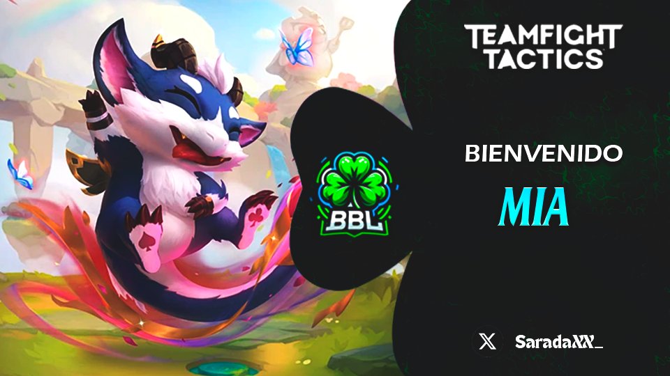 Se une a la familia BBL  <a href="/SaradaXX_/">Mia</a>  🇲🇽

Siempre dispuesto para adecuarse a la situación difícil en cada partida.

Better be Lucky.☘️

 #BBL #BBLTeam