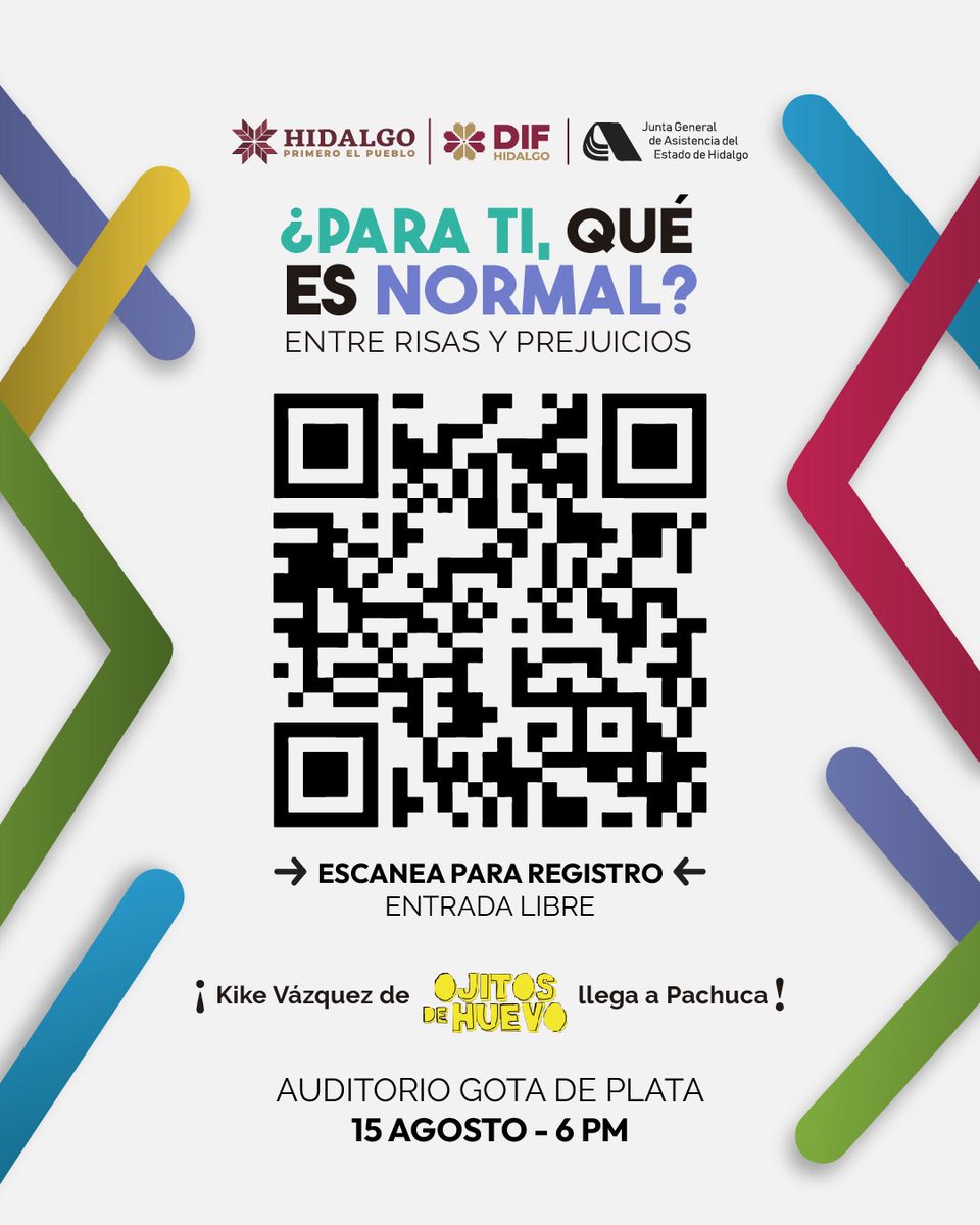 🎙️Regístrate para la conferencia/stand up
“¿Para ti qué es normal? Entre risas y prejuicios” con <a href="/Kikebienparado/">PINCHEGUAPO</a> 
📅 15 de agosto | Auditorio Gota de Plata
👉🏻 Entrada gratuita, previo registro. ¡Te esperamos!
