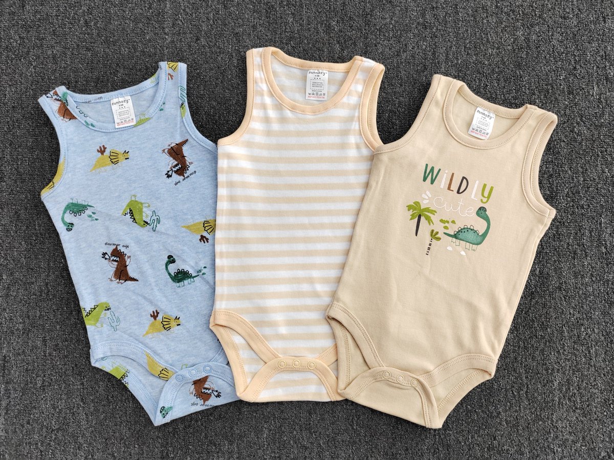 S_Sunnozy's tweet image. #Sunnozy #NewColors #BabyCottonClothes #NewbornSleevelessTankTop #BabyBodysuit #SummerHotSales #NewProductSharing #SpotWholesale Summer Sleeveless Baby Cotton Vest Size: 0-3/3-6/6-9M (MOQ: 6 sets one color one model) Fabric: 100% pure cotton WhatsApp and WeChat:+8613422349966