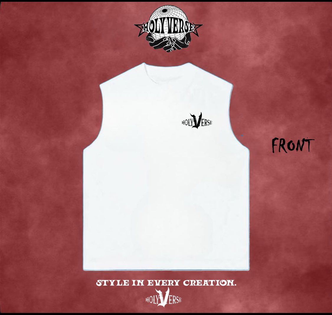 holyverse_'s tweet photo. HOLYVERSE WHITE TANK TOP🔥
#styleineverycreation https://t.co/Z6OCD3OcjM