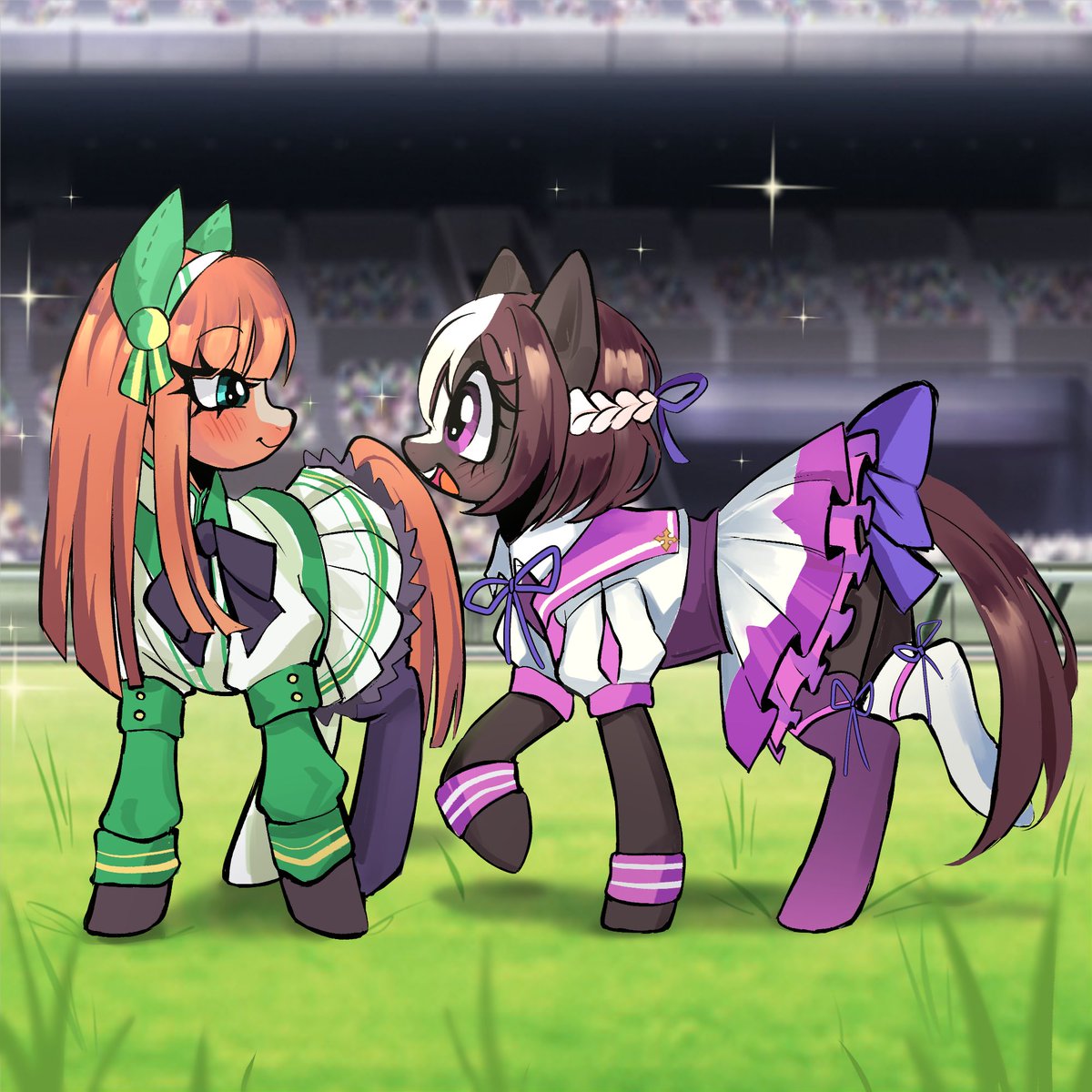 silence suzuka and special week as mylittlepony :D #umamusume #ウマ娘