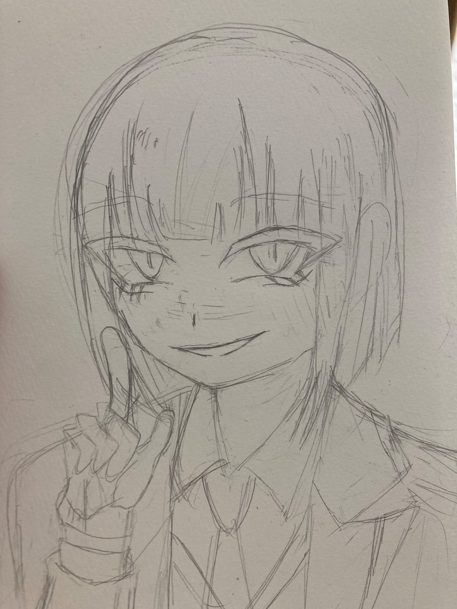 アドバイス＆添削お願いします。一応右上からの俯瞰で描いたつもりです。誰でも大丈夫です、お願いします。
#ルーク・ハント
#イラスト
#ツイステ 
#ツイステファンアート