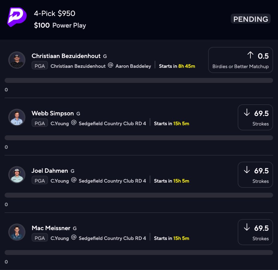 PropGeekZeke's tweet image. The Slip that gives us THREE STRAIGHT BANGS⛳🚀

❤️ if tailing!