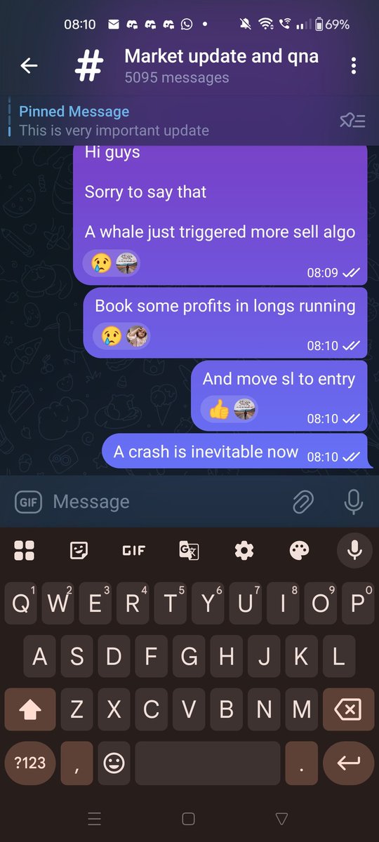 TeamQuantAI's tweet photo. Good decision to not open more longs 

Woke up saw my almighty whale trigger more sell algo 😶

Closing majority longs that are in profits here . https://t.co/ICdSSdSyyi