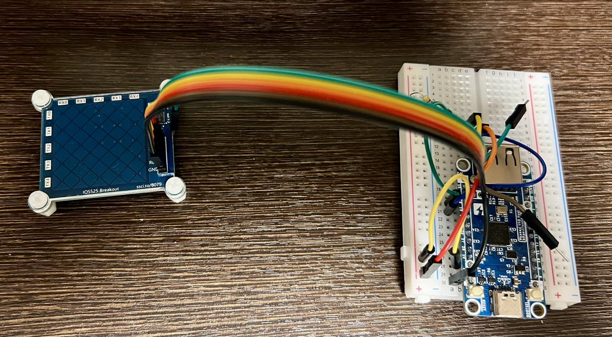 雑に繋いでみたら、動いた。
ソフト側はqmkのアップデートが必要だったりで、あっさりとは行かなかったけど。
とりあえず、使えそうな印象。

switch-science.com/products/8079