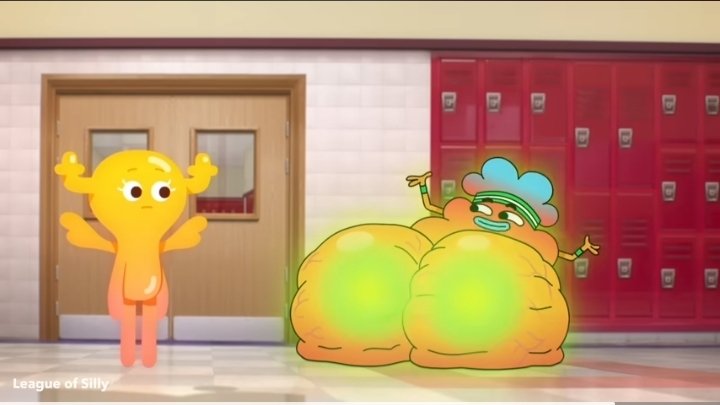 Slowberon's tweet image. No way Gumball did a South Park reference to Randy's testicular cancer balls 💀