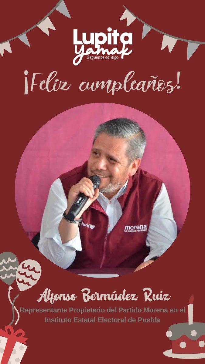 Lupita Yamak (@yamak_lupita) on Twitter photo 🎉 ¡Feliz cumpleaños, <a href="/ajbermudez1973/">Alfonso Bermudez</a> ! 🎂
Hoy celebramos la vida de un gran compañero y representante comprometido con los ideales de nuestro movimiento.
¡Que sea un año de muchos éxitos y satisfacciones! 🙌 🎉 ¡Feliz cumpleaños, <a href="/ajbermudez1973/">Alfonso Bermudez</a> ! 🎂
Hoy celebramos la vida de un gran compañero y representante comprometido con los ideales de nuestro movimiento.
¡Que sea un año de muchos éxitos y satisfacciones! 🙌