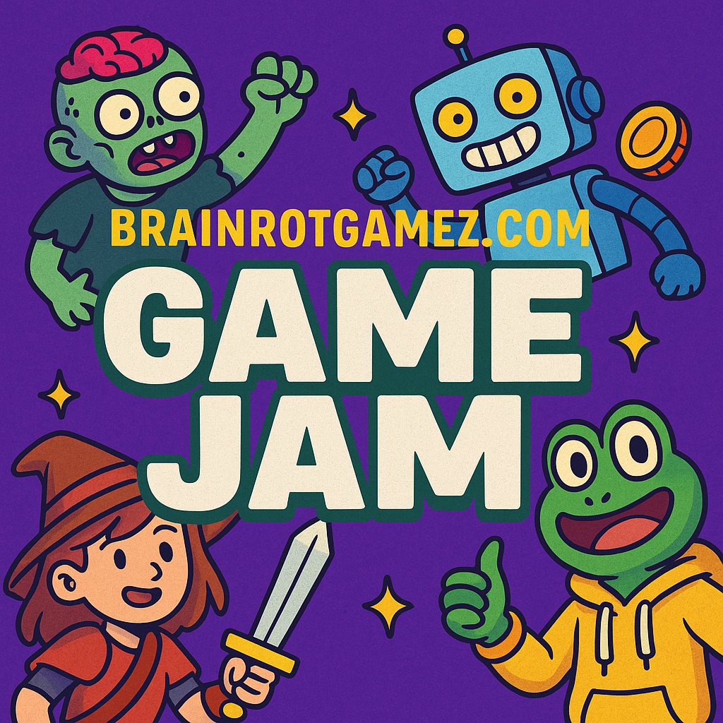 🚨 GAME JAM ALERT 🚨

We’re hosting our first ever Brainrot Game Jam 🎮🧠
Make a web game. Win part of $500 in prizes 💸
Get your game featured on BrainrotGamez.com 🏆
Chaos encouraged. IQ optional. 

🧠👉 Starts soon: itch.io/jam/brainrotga…

#GameJam #IndieDev