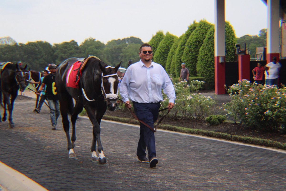 Sneaky Stalker made a huge late run to get up at the wire to make it a double for the team on Wednesday! 

The Stanford filly is owned by Mr. Jim and Mrs. Kathy Reeves and was piloted by Jose Luis Rodriguez!