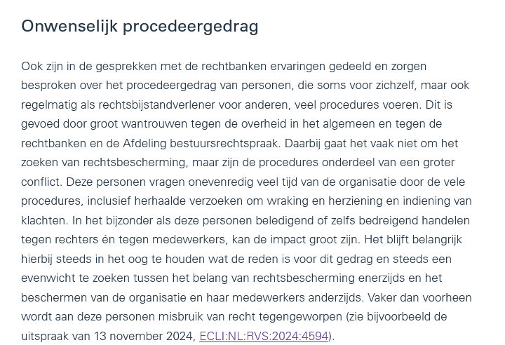 vrbldng's tweet image. In zijn jaarverslag voert de heer De Graaf het herzieningsverzoek van onze huisjurist op als een voorbeeld van misbruik van recht.

De boodschap aan de rechters die het verzoek nog moeten behandelen is daarmee duidelijk.

Wijs het maar af.

#rechtspraak #rechtsstaat (6/11)