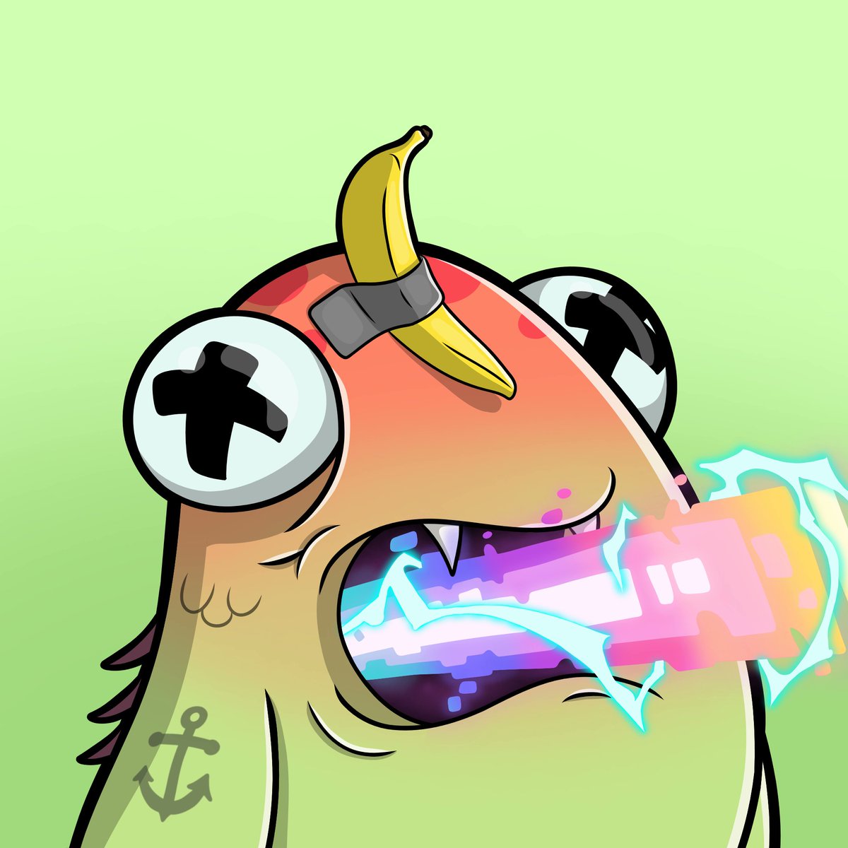 Blork think monolith is giant charger 🔋 for what? 
Don't know. Blork has no batteries. But I sit next to it. Just in case I grow one. 
#StayBlork 💧🟠