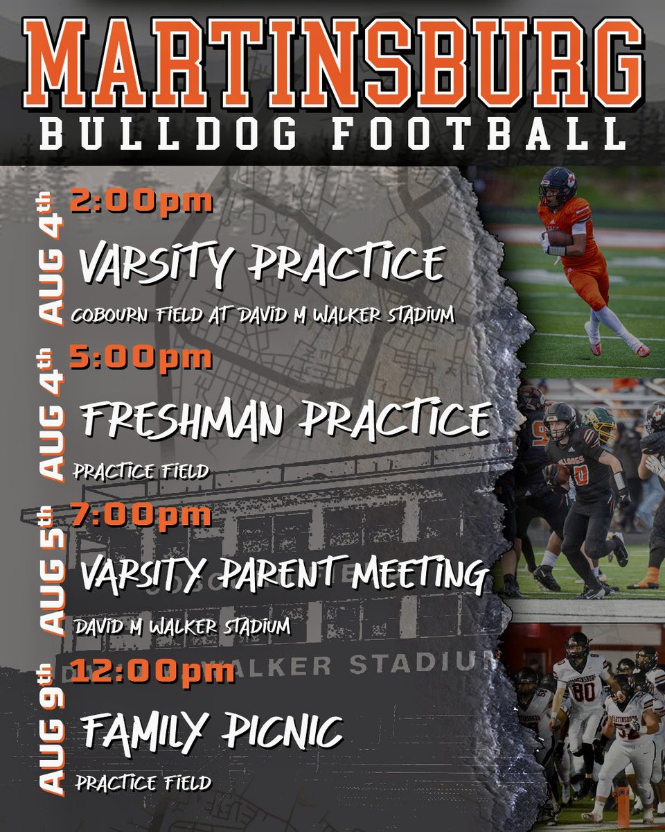 Schedule for the upcoming week! Football is here!! #RareBreed