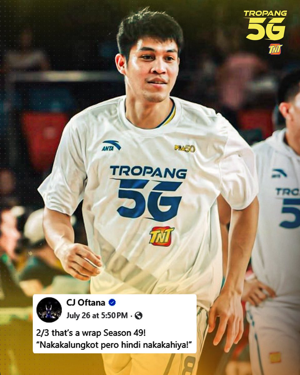 CALVIN OFTANA. All-around force sa Season 49 💪

📊 16.1 PPG | 6.9 RPG | 2.3 APG | 44% FG | 74 games
Consistent. Versatile. Clutch. 

#Tropang5G