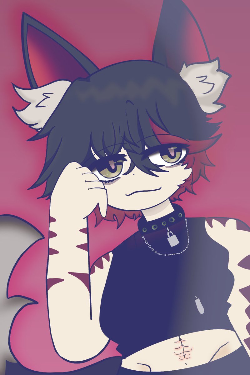 Fan art for <a href="/YoshioVT/">YoshiO 🦊🎐Demon Fox Vtuber</a>  #yoshioart