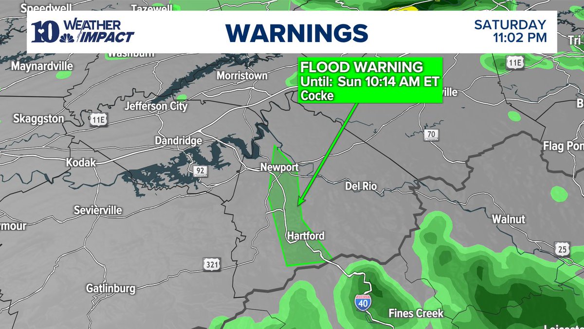 CHECK IT OUT | A river flood warning is in effect for the Pigeon River ...