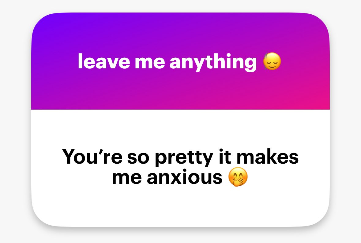 😭😭😭 AHH THANK YOU but there’s literally no reason to be anxious omg