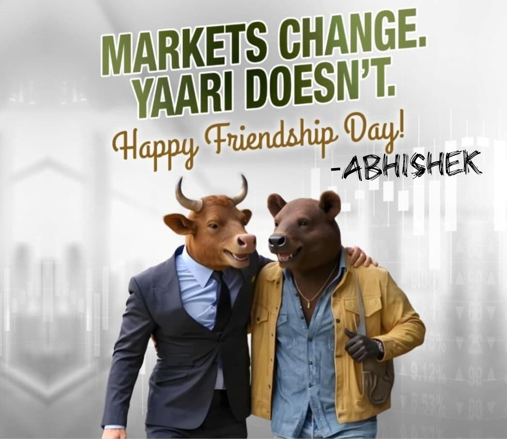 abhishek_shus's tweet image. Happy Friendship day 🥳 
@kuttrapali26 maam
@AmitabhJha3 dada
@Stockstudy8 Guruji
