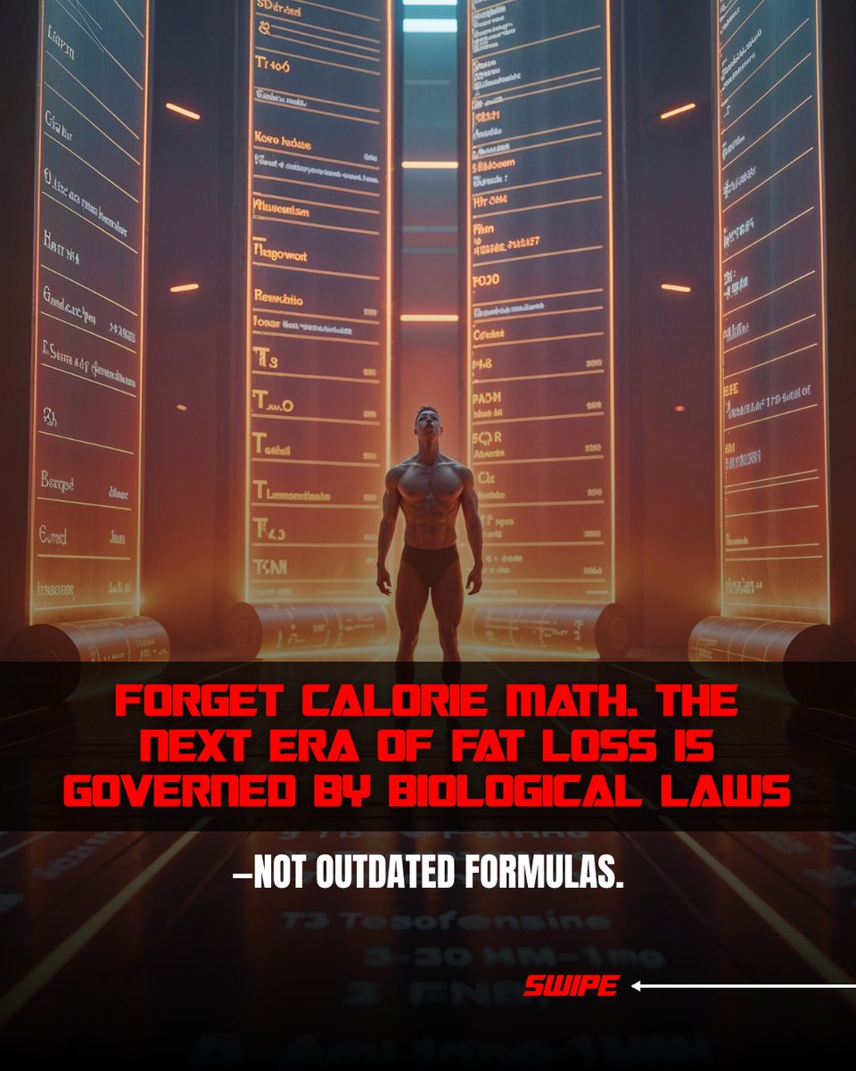 enhancedathlete's tweet image. 🚨 Calorie counting is DEAD.
Fat loss isn&apos;t about math: it&apos;s about mastering your biology.
The future belongs to the enhanced.
Still using a food scale? You’ve already lost.
#Biohacker #FatLoss #TonyHuge #NaturalPlus