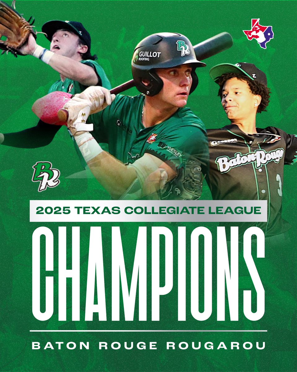 BRRougarou's tweet image. Your 2025 TCL Champions.
Baton Rouge, we brought it home.

#FearTheRoux #BatonRougeRougarou #Baseball #TCL #SummerBaseball #Gameday #FirstPitch