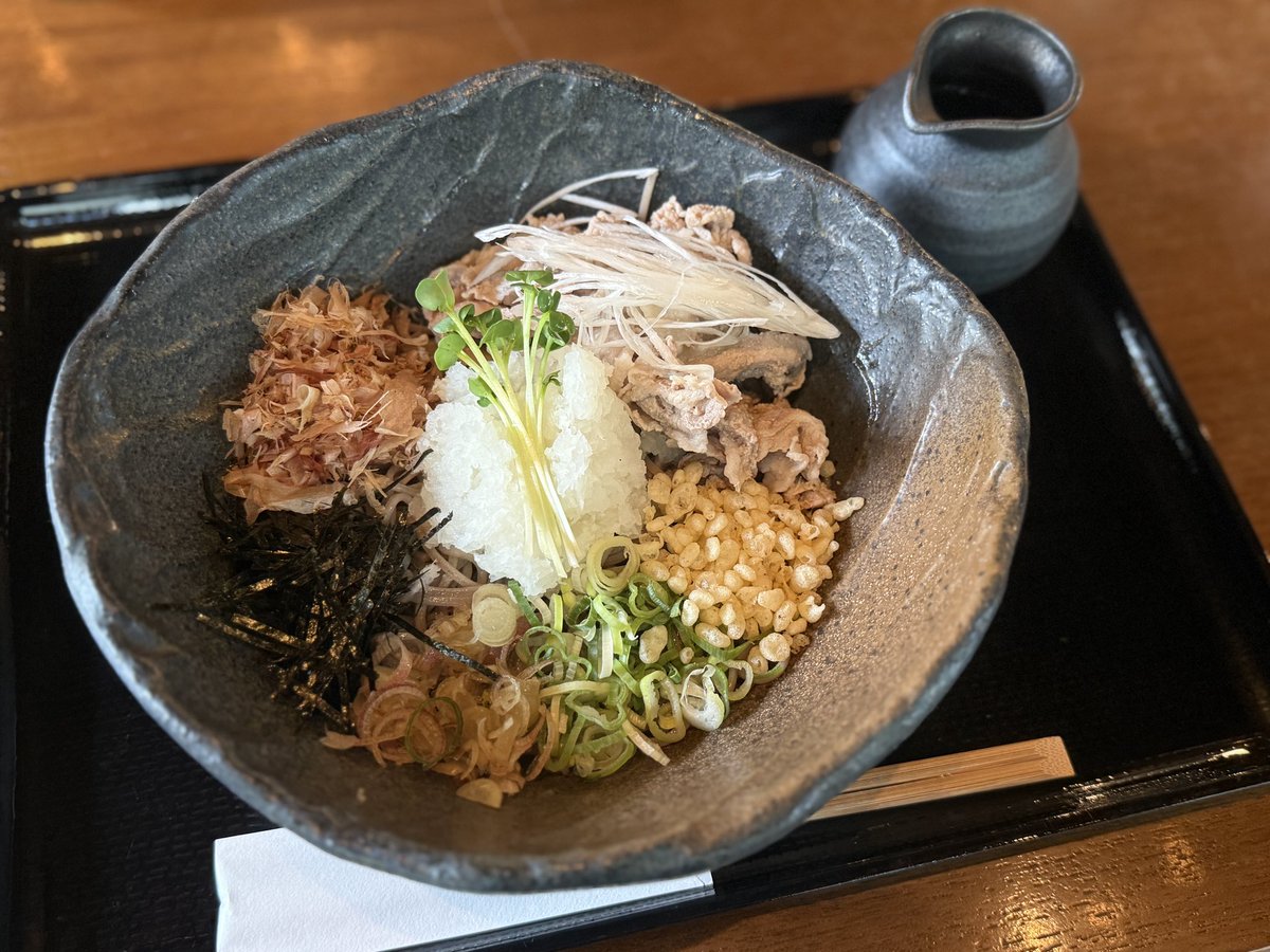 蕎麦処kajikasou minohのやまかけそばと大根そば✨
冷たいやつにして正解👍

#蕎麦屋
#ランチ
#箕面
#箕面ランチ