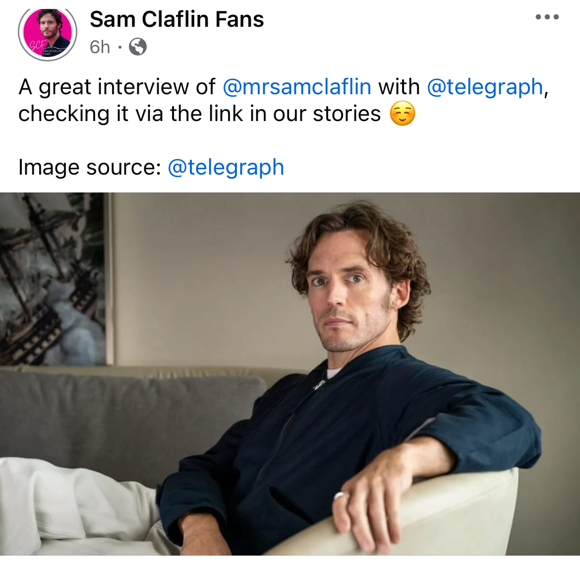 Great article in the Telegraph- Sam really goes deep! ❤️