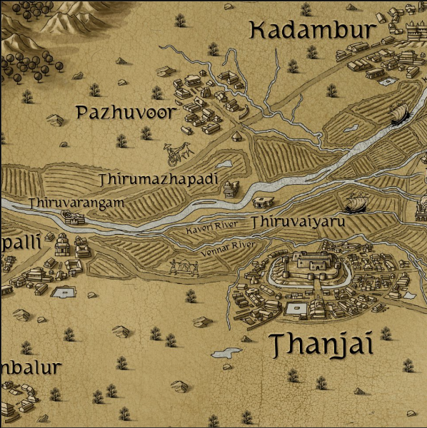 Today is Aadi 18, the day Vandhiyathevan commences his journey from Kanchi to Thanjavur, kicking off the proceedings of Ponniyin Selvan!  

Come, let us travel along Vandhiyathevan to retrace the hero's journey in modern day Tamilnadu, with google map links and images! (1/14)