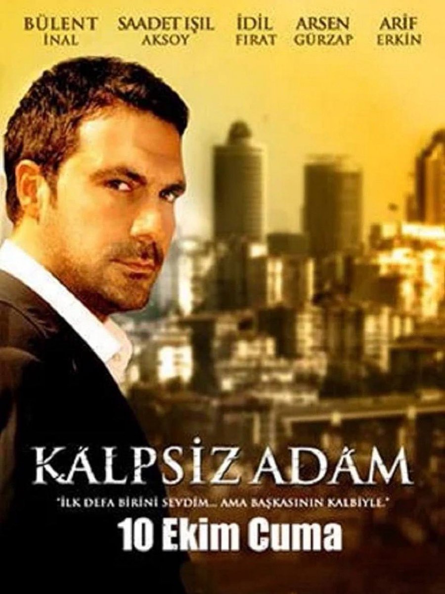 🪬Serie Completa
💢Kalpsiz Adam 💠Hombre sin corazón del año 2008
Con #BülentInal #RizaAkin #SaadetAksoy  Un hombre insensible que vive la vida con  muy estricta se somete a una cirugía de corazón, lo que le permite comenzar una nueva vida.

🗯 Si quieres verla manda mensaje
