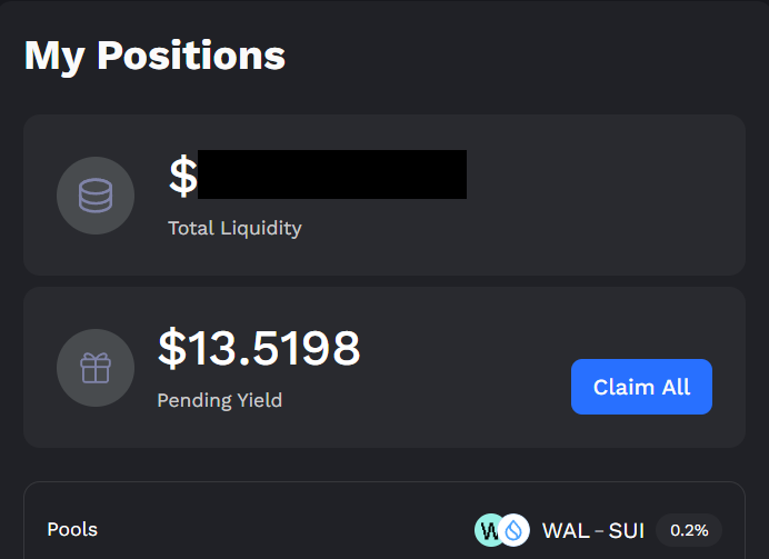 In just 2 days, I earned approximately $13.5 in fees + xSUI rewards by simply putting my capital to work on <a href="/MMTFinance/">Momentum</a>.

No sweat, no stress, just smart liquidity farming that pays!

If you have some idle Sui assets, don’t sleep on this. Explore and earn here