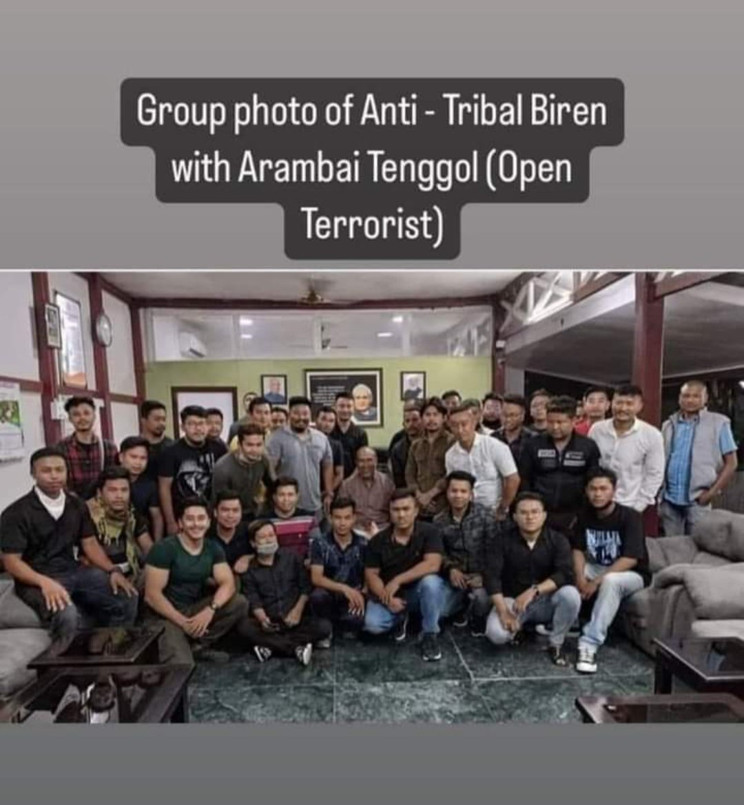 Mighty Warrior Kuki (@kamginthan40473) on Twitter photo This is how <a href="/ArambaiTen96606/">Arambai Tengol</a> #MyammarMeiteiMilitants #ManipurMeiteiMilitants <a href="/manipur_police/">Manipur Police</a> and <a href="/NBirenSingh/">N. Biren Singh</a> held a meeting before 3rd May 2023 discussing to take the minority #KukiCommunity in Outer Manipur with the present of #COCOMI leader <a href="/Paari_Athouba/">Khuraijam Athouba</a> and <a href="/MaharajaManipur/">Maharaja Sanajaoba Leishemba.</a> This is how <a href="/ArambaiTen96606/">Arambai Tengol</a> #MyammarMeiteiMilitants #ManipurMeiteiMilitants <a href="/manipur_police/">Manipur Police</a> and <a href="/NBirenSingh/">N. Biren Singh</a> held a meeting before 3rd May 2023 discussing to take the minority #KukiCommunity in Outer Manipur with the present of #COCOMI leader <a href="/Paari_Athouba/">Khuraijam Athouba</a> and <a href="/MaharajaManipur/">Maharaja Sanajaoba Leishemba.</a>