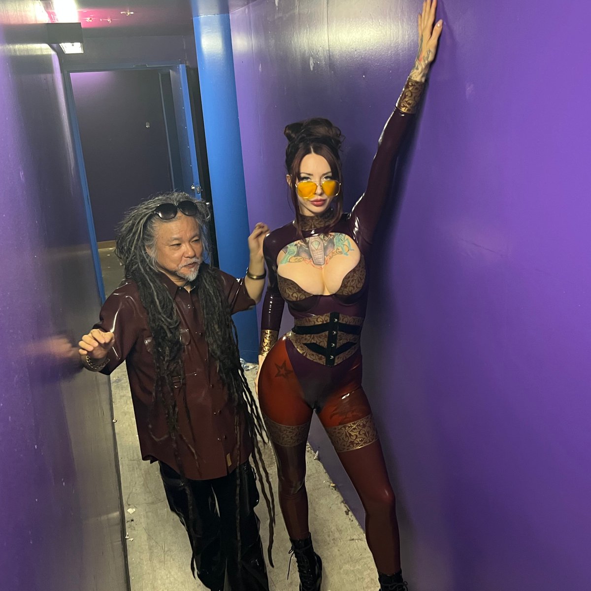 ドッキューン❤️ Miss N*de World 2025
ED’s International Entertainer of the Year 2024

Rachel Rampage  
instagram.com/therealrachelr…
Kurage showcase at  vancouver fetish weekend
年甲斐もなくデレデレになってしまった
今後の撮影が楽しみ

#kurage #kuragelatex #クラゲラバー