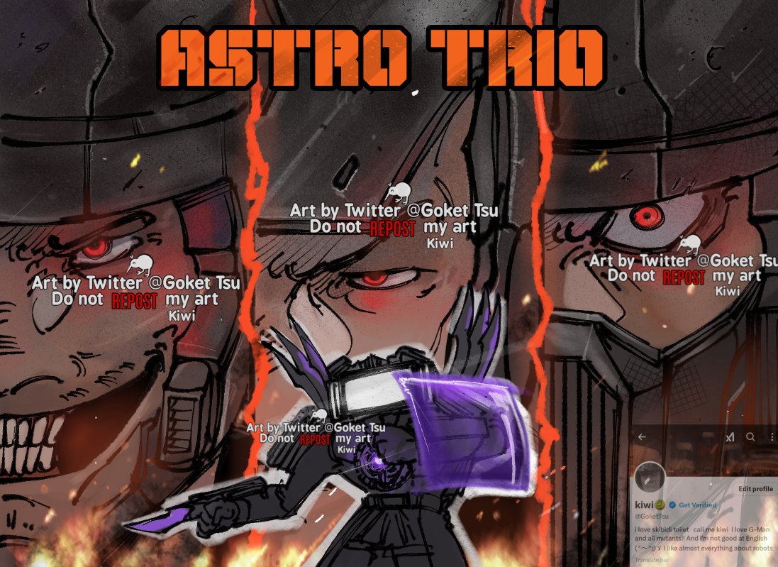 ST fans underestimate them💥

(I like Skibidi more than Astro...but I've started drawing Astro too often lol-)
#SkibidiToiletFanart