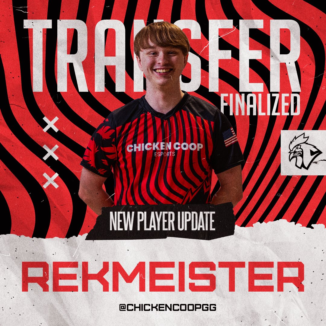 We’re excited to announce that <a href="/REKMEISTER/">Alex</a>  has officially joined Chicken Coop on a transfer from <a href="/TakeFlyteGG/">Take Flyte</a> 

Read More: chickencoop.gg/chicken-coop-e…