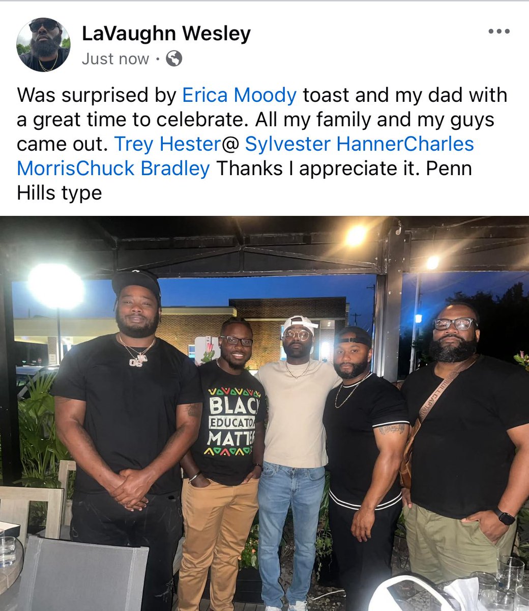 It’s Dr. Wesley now. My guys came out to celebrate. Much appreciated.