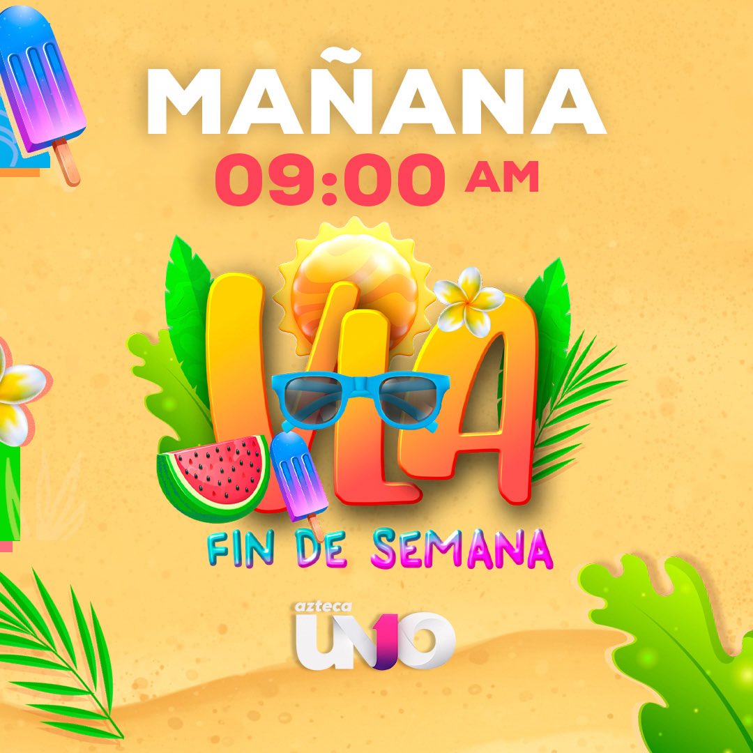 ¡Domingo de acción! 💥 Inicia la mañana con mucha diversión y lo mejor del espectáculo. 🎭 ✨ 

#VLAFinDeSemana, este domingo a las 9:00 a.m. por @aztecauno 📺