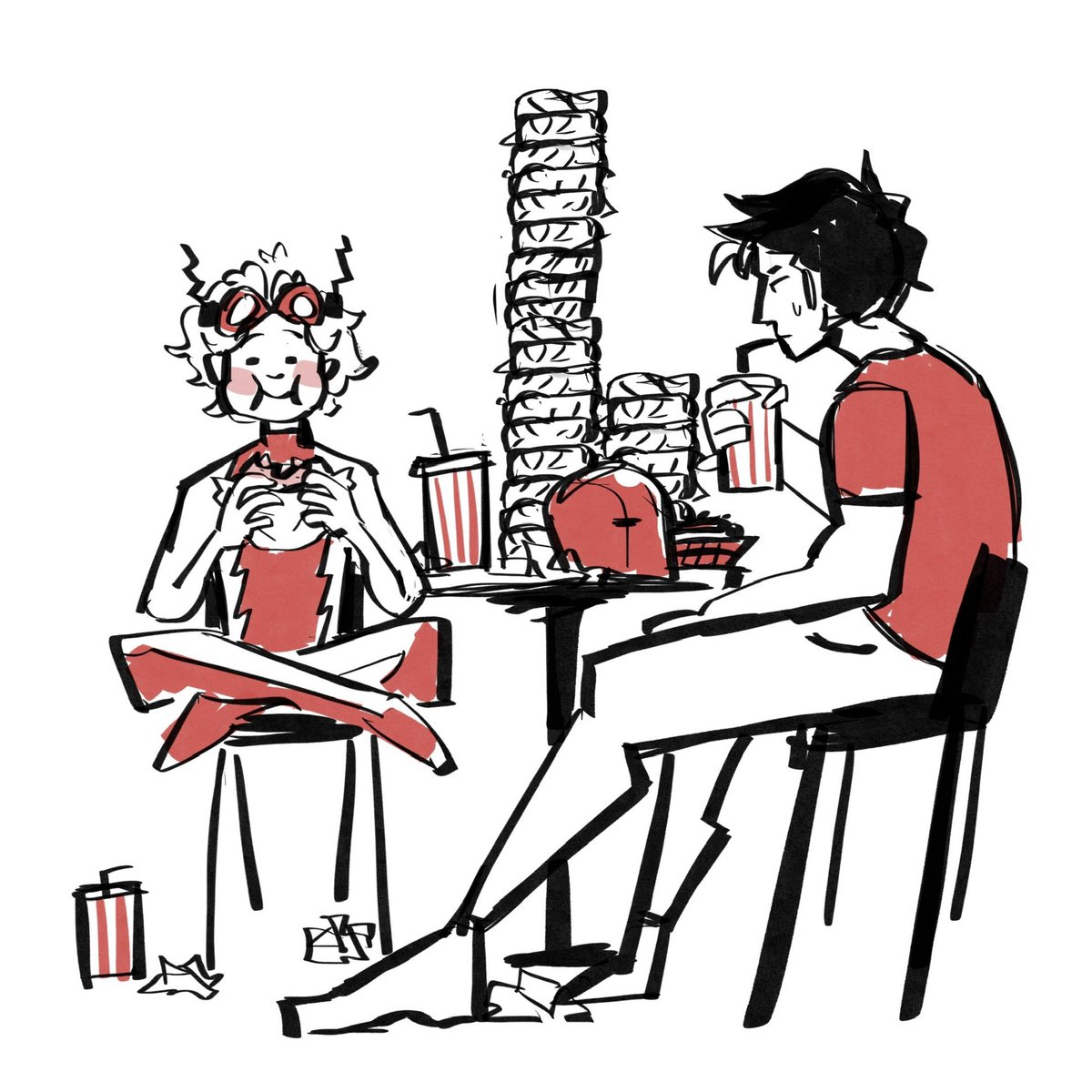 Saltysaurous's tweet image. Doodle of a dream I had the other day
#bartallen #jasontodd #impulse #redhood #dc