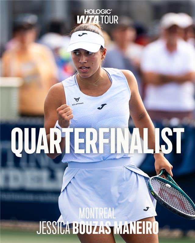 Next level unlocked 🔓 

Jessica Bouzas Maneiro is into her first WTA 1000 quarterfinal after defeating Zhu Lin 7-5, 1-6, 6-2. 

#OBN25