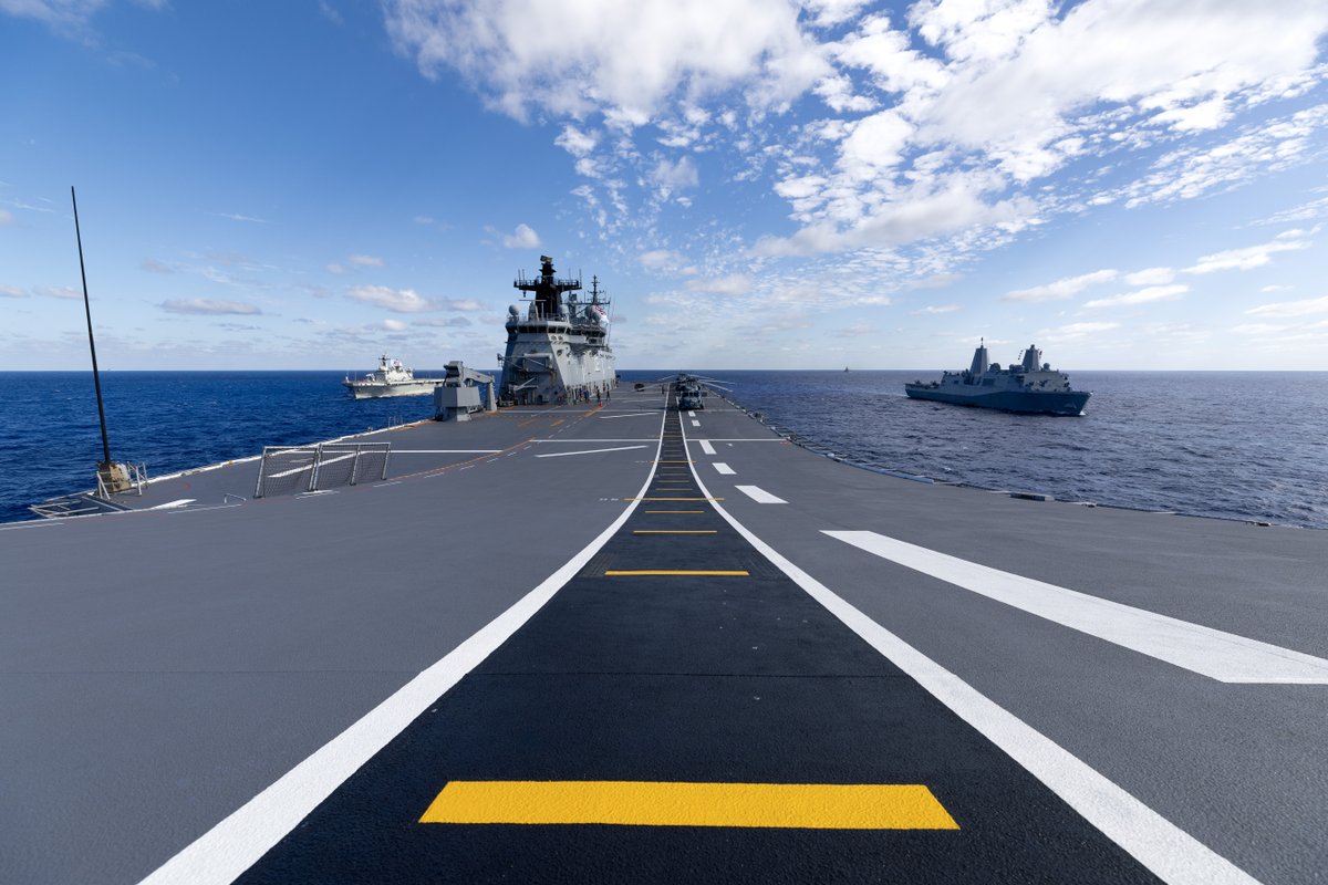 Steel in the sea 🚤

From Zodiac inflatable watercraft to an aircraft carrier, Talisman Sabre 25 brought allied navies together for another year. 

📷: LSIS Lauren Pugsley, LSIS Daniel Goodman, LPhot Bill Spur, LSIS Connor Morrison 

#TS25 #TalismanSabre25 #StrongerTogether